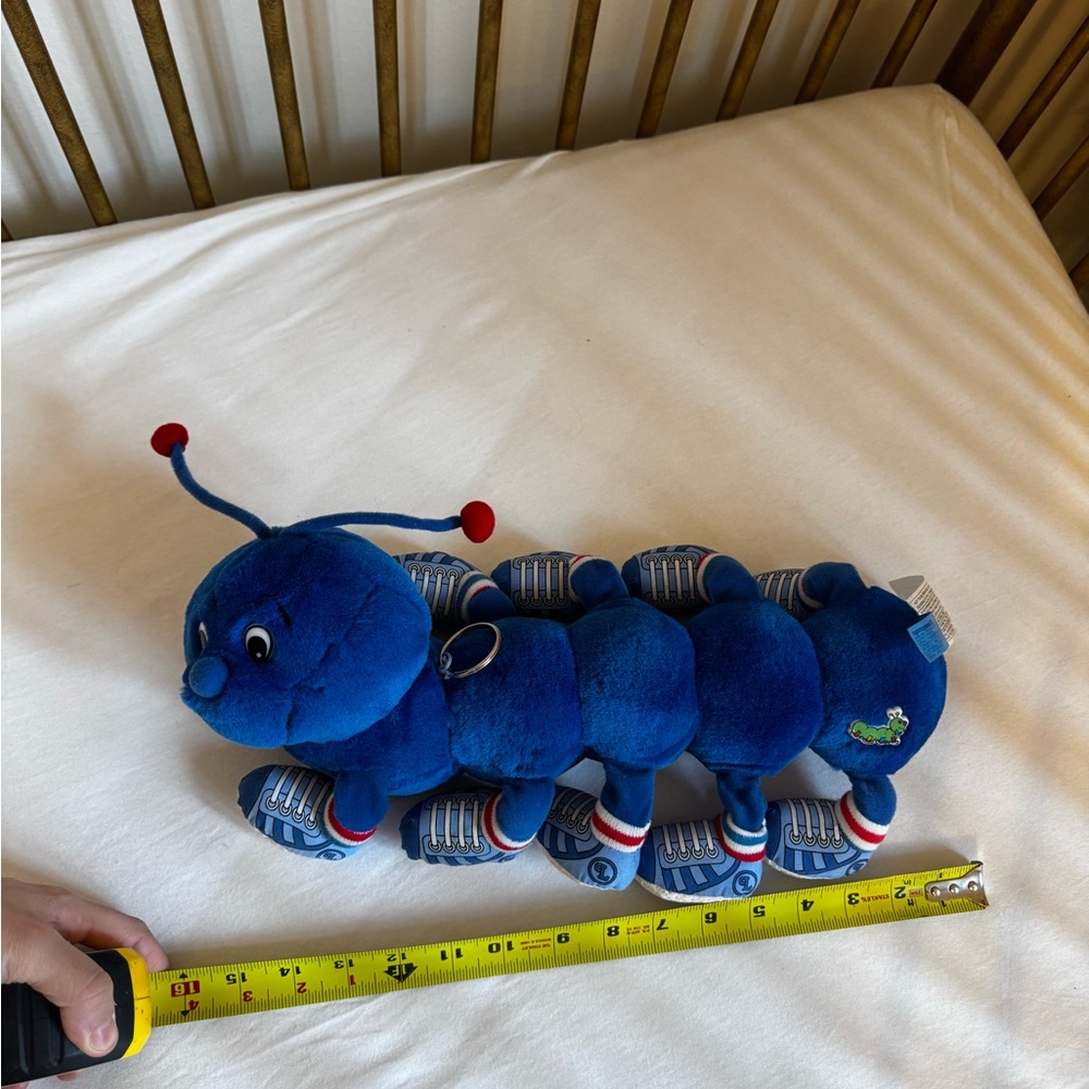 Vintage 1998 commonwealth toy lots a lots a leggggggs blue caterpillar plush - Picture 6 of 6